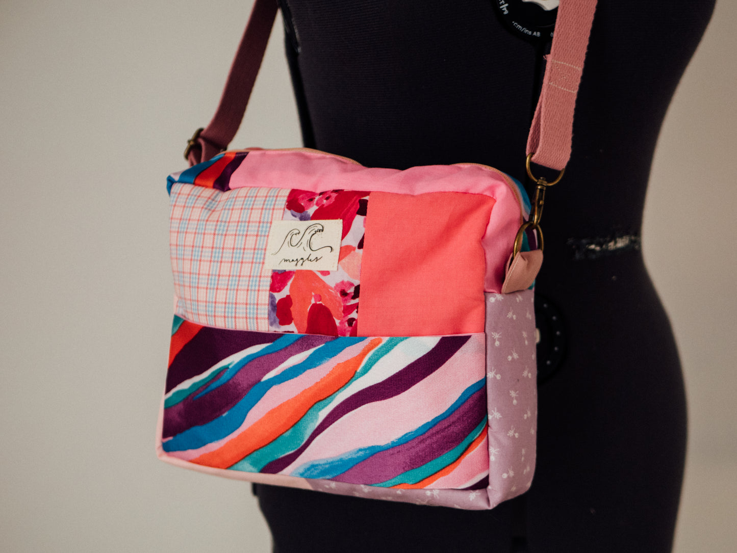 Sac Patchwork - Pink Waves