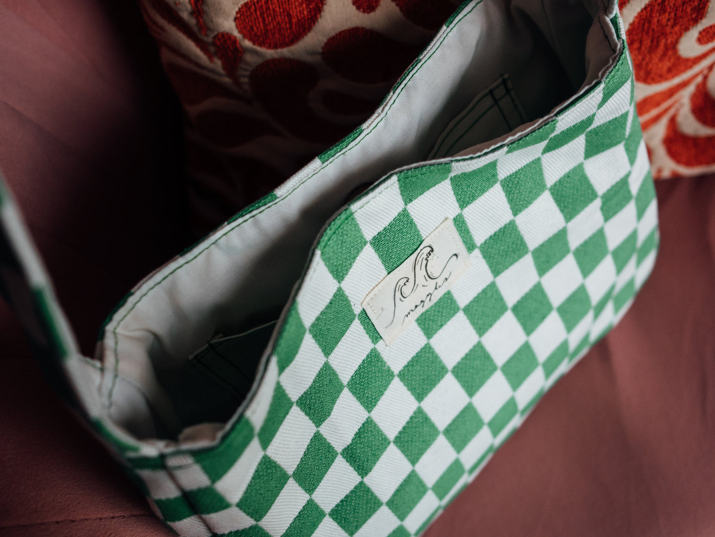 Sac Retro - Green Check