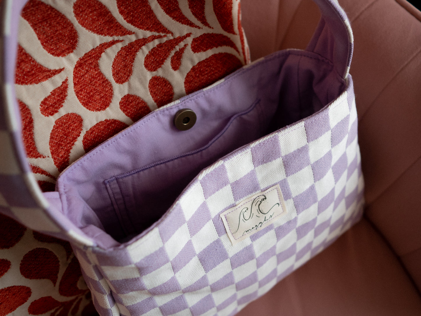 Sac Retro - Lilac Check